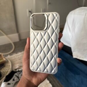 15 pro max case diamond print case
